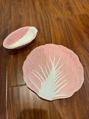 8.75" nwt Stoneware Radicchio Salad Plate & 5oz Dip BowlPink - Threshold